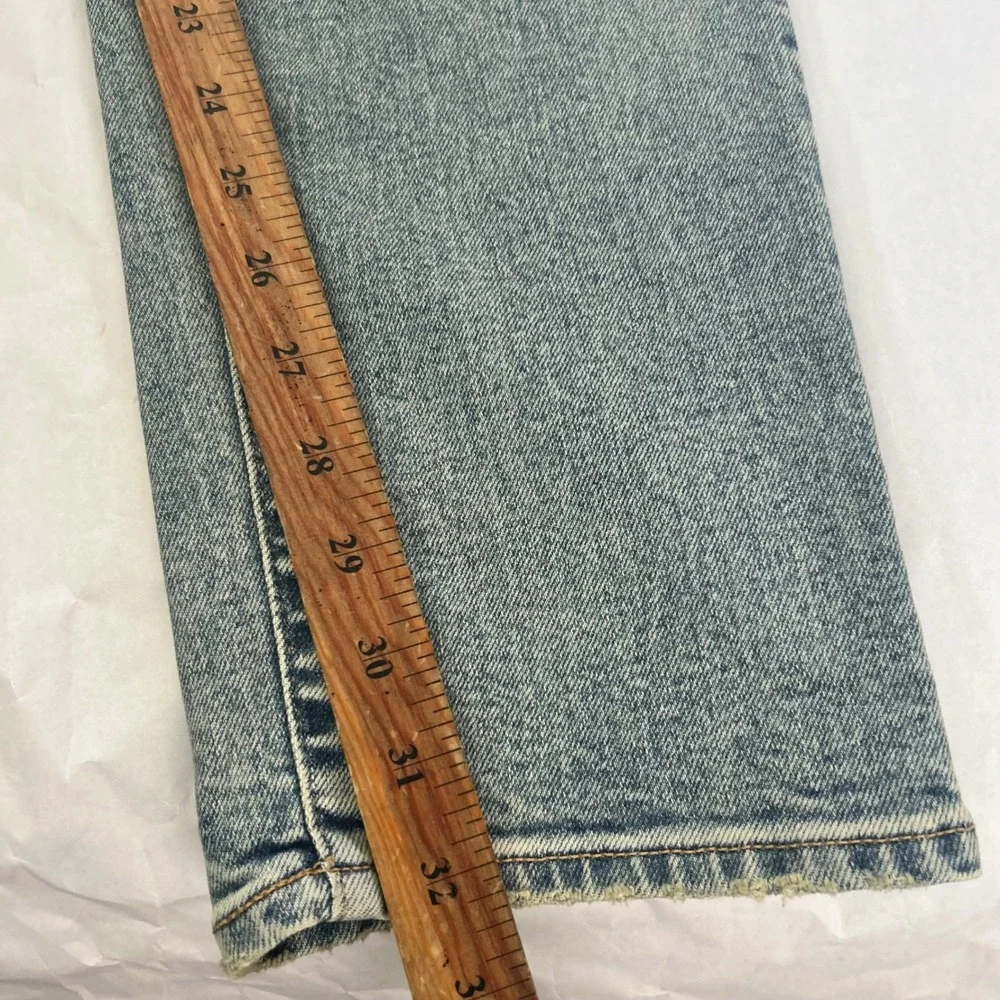 Todd Snyder Slim Fit Stretch 5 Pocket Jeans Mens 33x32 Light Wash Indigo Denim‎